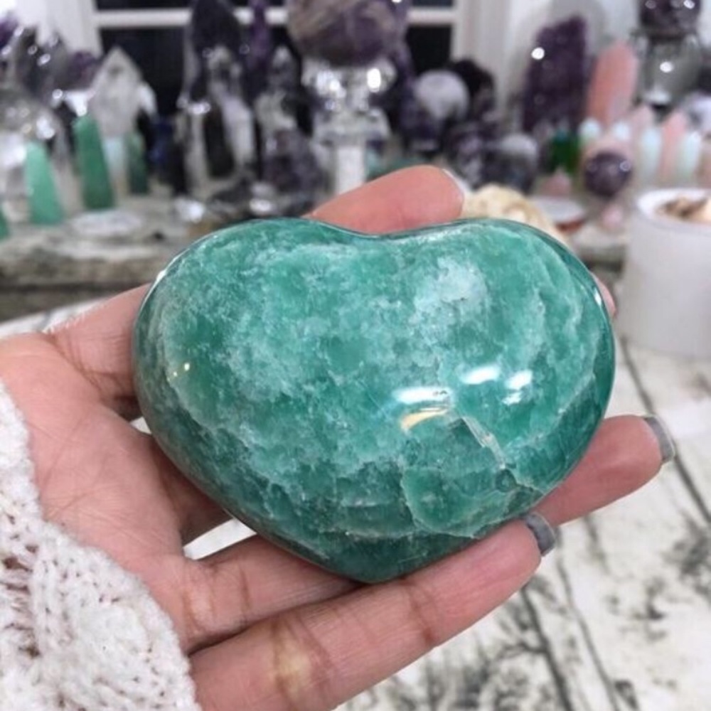Top Quality Amazonite Heart.